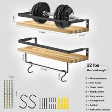 Rustic Floating Shelves Wall Mounted Set