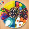 360° Rotating Art Supply Organizer for Kids