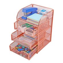 PAG Rose Gold Desk Organizer Stick Note Holder