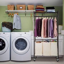 3 Compartment Laundry Sorter Hamper Heavy Duty