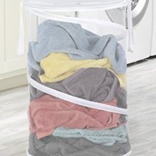 Collapsible Laundry Hamper White 18"