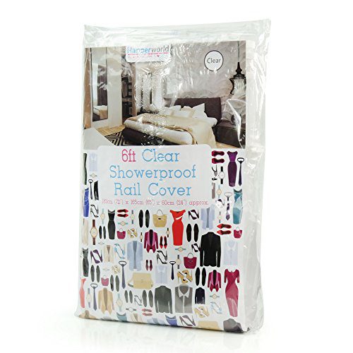 HANGERWORLD Clear 6ft Showerproof Zip Clothes