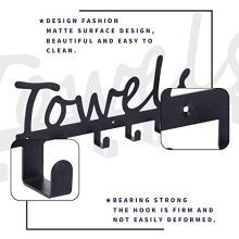 Black Sandblasted Wall Mounted 6 Hook Door Hooks