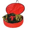 Oxford Christmas Wreath Storage Container with Handles