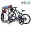 Bike Stand Rack, 3 Bicycle Floor Parking Stand