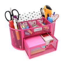 Desk Organizer Pencil Holder 9 Compartments with Drawer