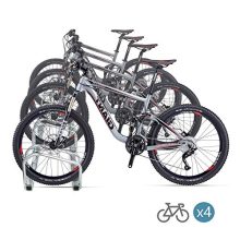 4-Bike Bicycle Floor Parking Rack - Protect and Organize Your Bikes