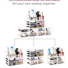 Jewelry and Cosmetic Storage Display Boxes with 9 Drawers