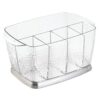 iDesign Rain Plastic Silverware Caddy Organizer Flatware Holder