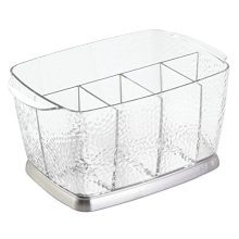 iDesign Rain Plastic Silverware Caddy Organizer Flatware Holder