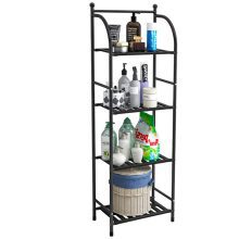 FKUO 4 Tier Bathroom Storage Open Shelf Unit