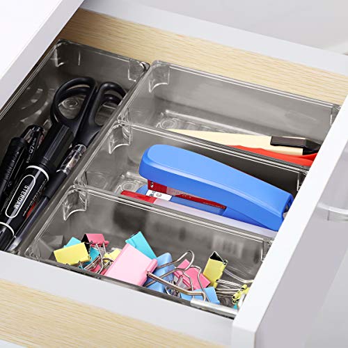 Kootek 9 Pcs Desk Drawer Organizer Trays 4-Size