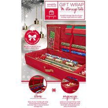 Holds Large & Small Wrapping Rolls