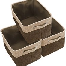 Large Basket Set Collapsible Organizer Bin Box