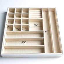 Jewelry Box Organizer Storage Display with Lock and Built-In Mirror