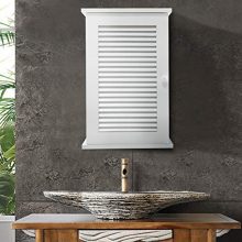 JAXSUNNY 21”H Modern Wall-Mounted Floating Storage Medicine Cabinet