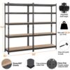 Yaheetech Heavy Duty 2 Packs Shelving 5-Shelf Shelving Unit