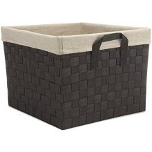Woven Strap Storage Tote Basket