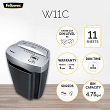 Fellowes Powershred W11C - Securely Shred Sensitive Documents and Cards with Ease