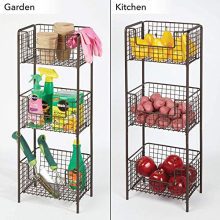 Decorative Metal Storage Organizer Tower Rack