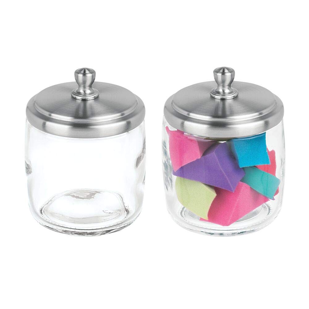 Glass Storage Organizer Canister Apothecary Jar