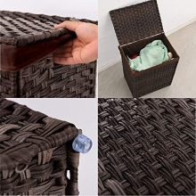 Foldable Synthetic Rattan Laundry Hamper