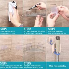 Soft Digits 2-Pack Corner Shower Caddy, Extra Mop Clip 2Pcs