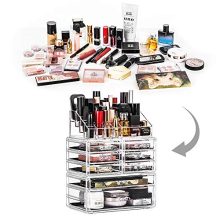 Makeup Organizer 3 Pieces Acrylic Cosmetic Storage Drawers