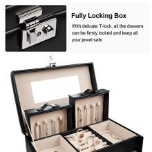 Homde Jewelry Box Girls Fully Locking Organizer