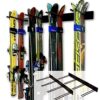Steel Home and Garage Skis Mount 2 Pack Holds 16 Pairs