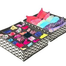 Sorbus Set of 4 Foldable Drawer Dividers, Storage Boxes