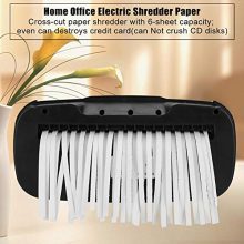 Efficient Home Office Shredder - Safeguard Your Privacy with 6-Sheet Electric Paper and Credit Card Strip Cut Destroy Shredder! 🔒