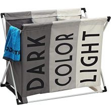HOMEST Laundry Basket 3 Sections, Large Dirty Clothes
