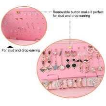 Keebofly Travel Jewelry Organizer Bag Foldable Jewelry Roll