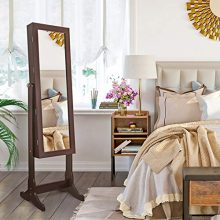 SONGMICS 6 LEDs Mirror Cabinet Armoire