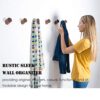Wall Hooks, Felidio Natural Wood Coat Hooks Wall Mounted