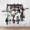 Bike Rack Garage Storage 5 Bicycles Hooks Wall Mount