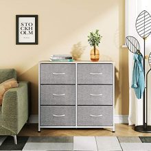 6-Drawer Fabric Dresser for Bedroom & Entryway Storage | Sturdy Metal Frame