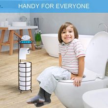 Standing Bathroom Toilet Tissue Roll Holder and Dispenser