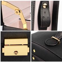 Elegant Jewelry Box Organizer for Women with Lock & Mirror - Perfect Gift for Her - Black