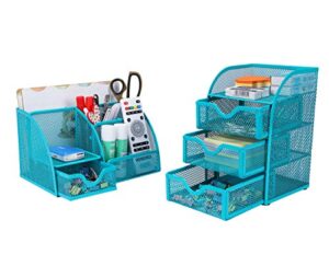 PAG Office Supplies Mesh Desk Organizer Set