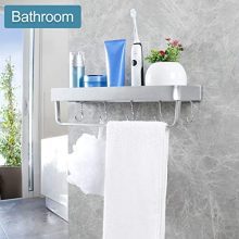 Towel Bar No Drilling Wall Mount Shower Storage
