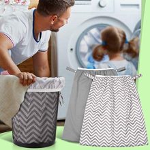 Teamoy (2 Pack) Reusable Pail Liner for Cloth