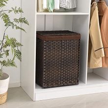 Foldable Synthetic Rattan Laundry Hamper