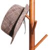 Premium Bamboo Coat Rack Tree with 8 Hooks