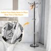 Tangkula 70" Metal Coat Tree, Coat Racks with 14 Hooks