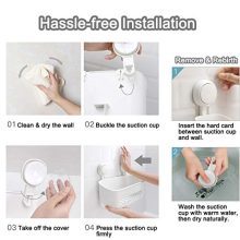 Suction Cup Shower Organizer Basket Bath Shelf