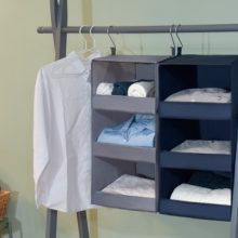 GRANNY SAYS 3-Shelf Hanging Closet Organizer