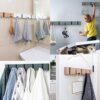 Wooden Wall Mounted Folding Rack