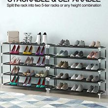 QooWare 10 Tiers Shoe Rack - Fit Up to 50 Pairs